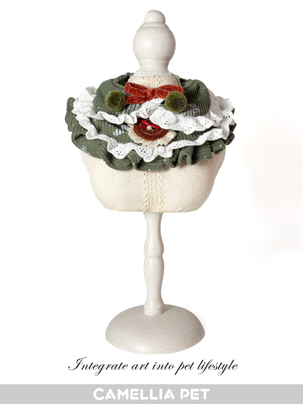 Camellia Pet Pet Apparel Pet Scarf Corduroy Series