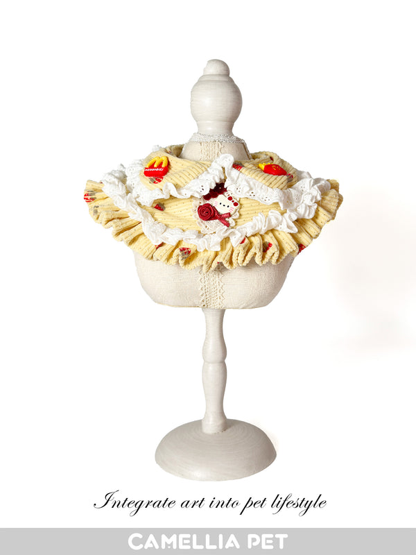 Camellia Pet Pet Apparel Pet Scarf Corduroy Series