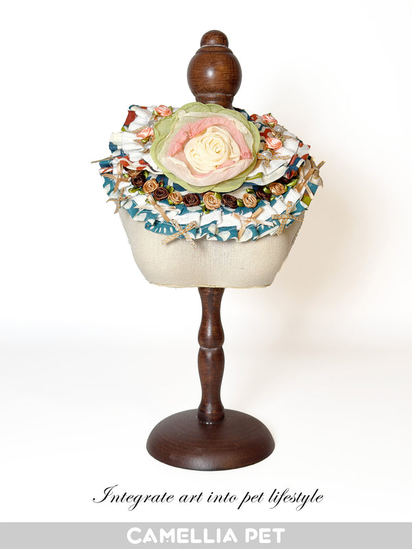 Camellia Pet Pet Apparel Pet Scarf Camellia series