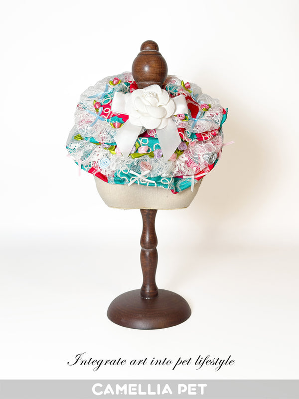 Camellia Pet Pet Apparel Pet Scarf Camellia series