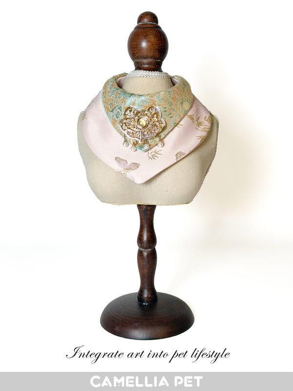 Camellia Pet Pet Apparel Pet Scarf Chinese-Style Splendid Embroidery Series